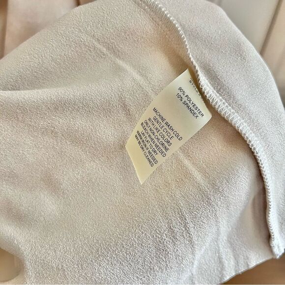 Soft Surroundings Cream Cardigan Sweater with Draped Front medium large - Picture 4 of 5